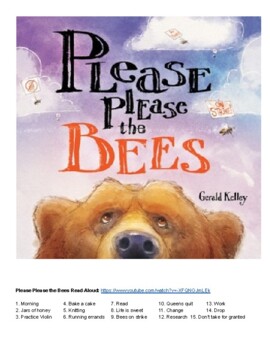Preview of Please Please the Bees Adapted Story