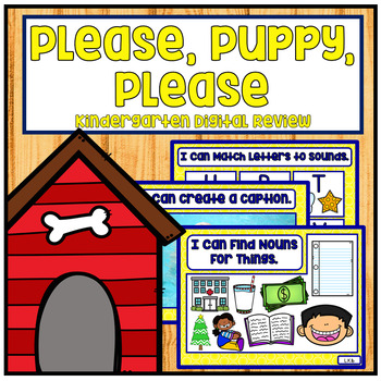 Preview of Distance Learning NO PREP RTI - Please, Puppy, Please Kindergarten