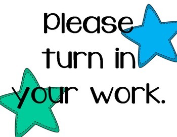 Image result for turn in your work