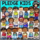 Pledge Kids Clip Art Set {Educlips Clipart}