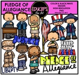 Pledge Of Allegiance Clip Art Bundle {Educlips Clipart}
