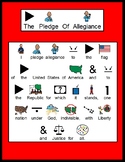 Pledge Of Allegiance Picture and Text Visual. FREE!