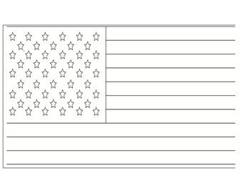 Pledge of Allegiance American Flag and Stripes Writing Activity | TpT