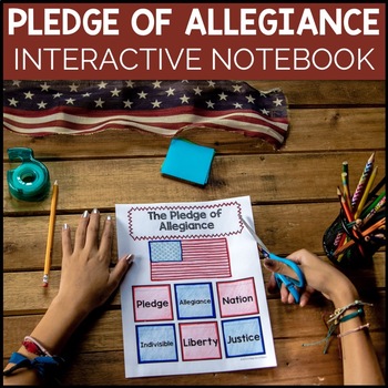 Preview of Pledge of Allegiance Interactive Notebook Social Studies