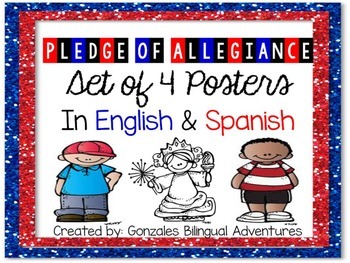 Preview of Pledge of Allegiance/ Pledge of Allegiance to Texas Flag - Bilingual