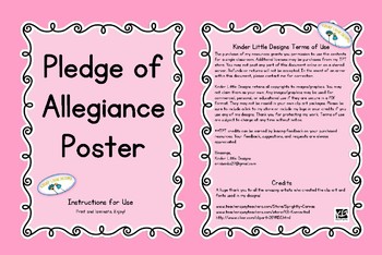 Preview of Pledge of Allegiance Poster