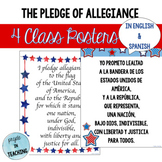Pledge of Allegiance Posters in English & Spanish