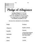 Pledge Of Allegiance Printable & Worksheets | Teachers Pay Teachers
