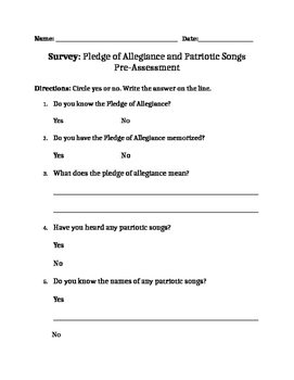 Preview of Pledge of Allegiance Task Cards