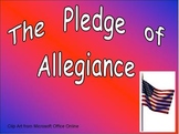 Pledge of Allegiance- Veterans' Day- Kindergarten or First grade