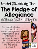 Pledge of Allegiance - Vocabulary Cards, Interactive Noteb