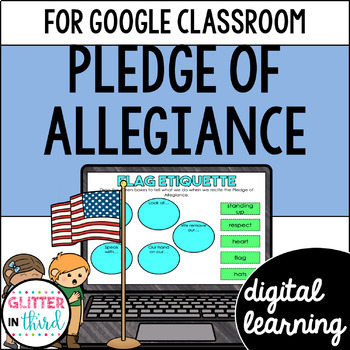 Preview of Pledge of Allegiance for Google Classroom