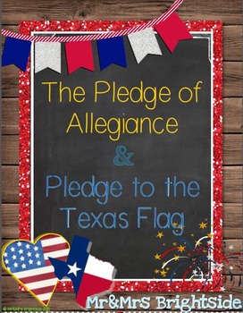 Preview of Pledge of Allegiance in English and Spanish (Pledge to Texas Flag)