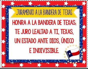 Pledge of Allegiance in English and Spanish (Pledge to Texas Flag)