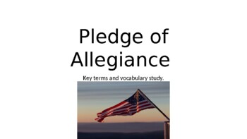 Preview of Pledge of Allegience