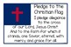 Pledge to the Christian Flag Poster by Kinder Little Designs TPT