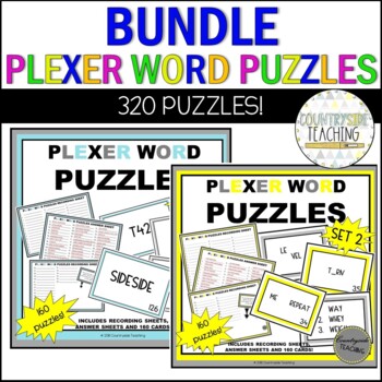 Preview of Plexer "Rebus" Word Puzzles BUNDLE!!! - Google Slides Access Included!