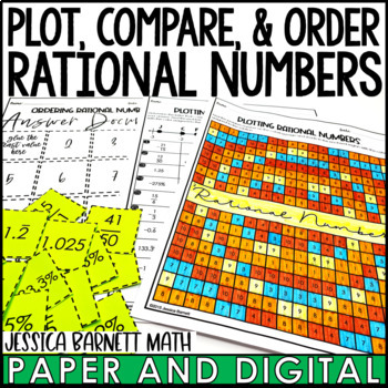 Plot, Compare, and Order Rational Numbers Lesson Bundle by Jessica Barnett