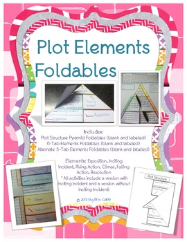 Preview of Plot Diagram Foldables: Story Elements Collection for Middle Grades Common Core
