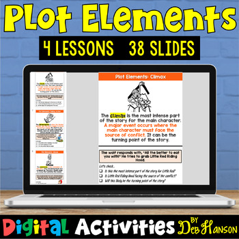 Preview of Plot Elements: Four Digital Lessons Using Google Slides