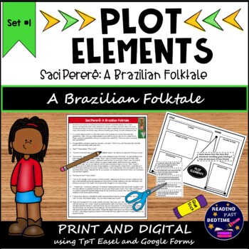 Preview of Plot Elements Set 1 Printable and Digital for Google Forms and TpT Easel