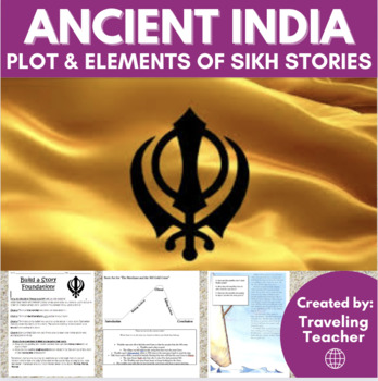 Preview of Plot & Elements of a Story in Sikh Stories: Sikhism Reading Passages, Activities