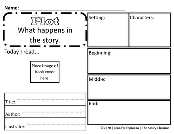 Plot: Fill-in Handout by Jennifer Espinoza - The Savvy Librarian