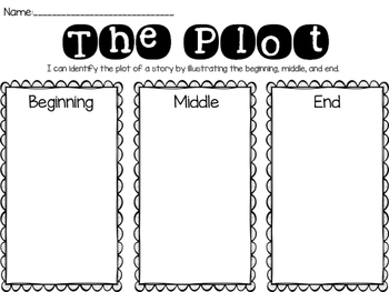 Plot Graphic Organizer by Kinder Kait | Teachers Pay Teachers