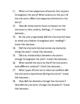 critical thinking questions about plot