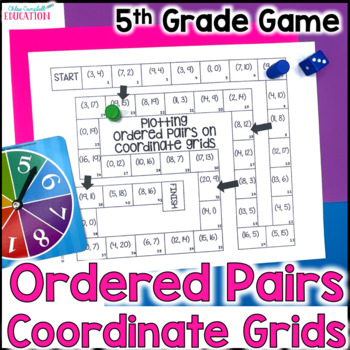Preview of Plotting Points on Coordinate Grids Game - 5th Grade Math Review - Ordered Pairs