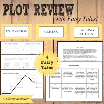 Preview of Plot Review Pack with 4 Fairy Tales