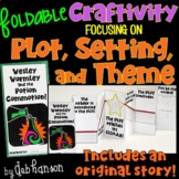 Plot, Setting, and Theme Foldable Craftivity with an origi