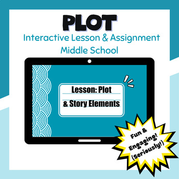Preview of Plot & Story Elements lesson and assignment - Animated short films - Interactive