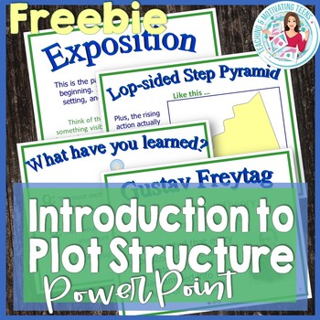 Preview of Plot Structure - Freytag's Pyramid Introductory PowerPoint for Middle School ELA