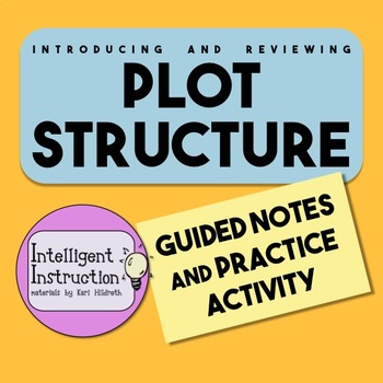 Preview of Plot Structure: Two-Sided Scaffolded Notes with Two-Sided Practice Page