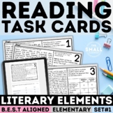 Literary Elements Task Cards and Story Plot Worksheets 3rd