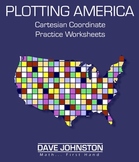 Plotting America:  Coordinate Plane Graphing Activity Sheets