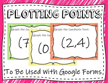 Preview of Plotting Coordinate Points - (Google Forms and Distant Learning)