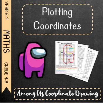 Preview of Plotting Coordinates - Among Us Coordinate Drawing