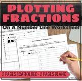 Plotting Fractions On A Number Line Worksheet