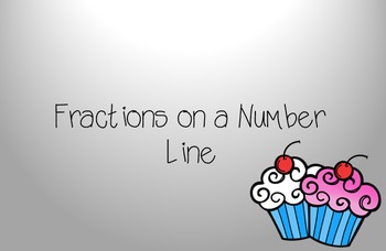 Preview of Plotting Fractions on a Number Line- PowerPoint and Worksheet