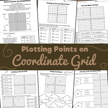 Preview of Plotting Points on a Coordinate Grid