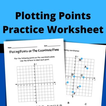 Preview of Plotting Points on a Coordinate Plane Practice Worksheet