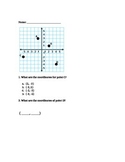 Plotting Points on a coordinate grid exit ticket! Includes
