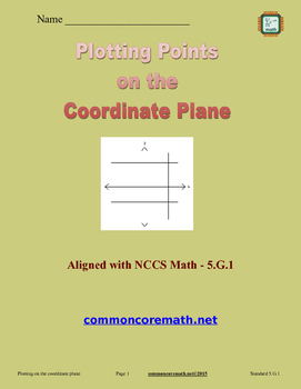 Preview of Plotting Points on the Coordinate Plane - 5.G.1