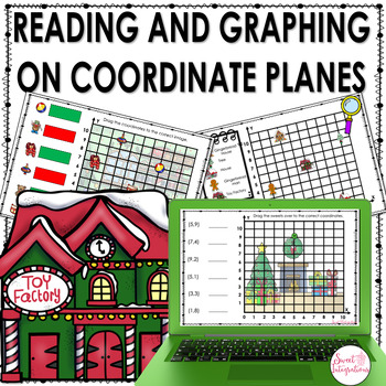 Preview of Graphing Ordered Pairs on the Coordinate Plane - Christmas Math Activity