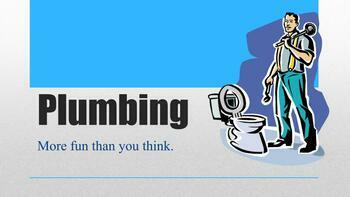 Preview of Plumbing- Architecture and Building Trades Lesson Slideshow