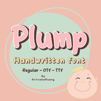 Preview of Plump Handwritten Font-File Downloads for OTF, TTF and WOFF