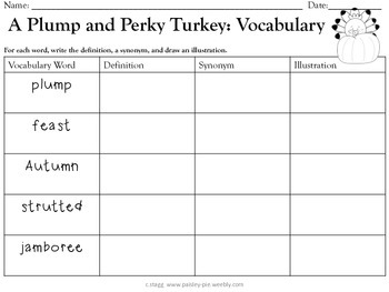 HOLIDAY: Thanksgiving-Plump and Perky Turkey Acvitivites