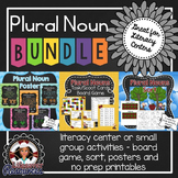 Plural Noun Bundle - Sort, Task/Scoot Cards, Posters, and 